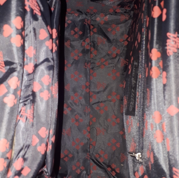 Like New Lux de Ville Diabla Darling Large Tote with purple and green flames - Picture 6 of 8